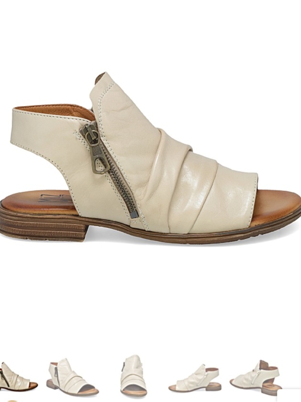 Miz Mooz Dylan Mocha Leather Sandals 8 Boho Summer Comfy Shoes Vacation Travel